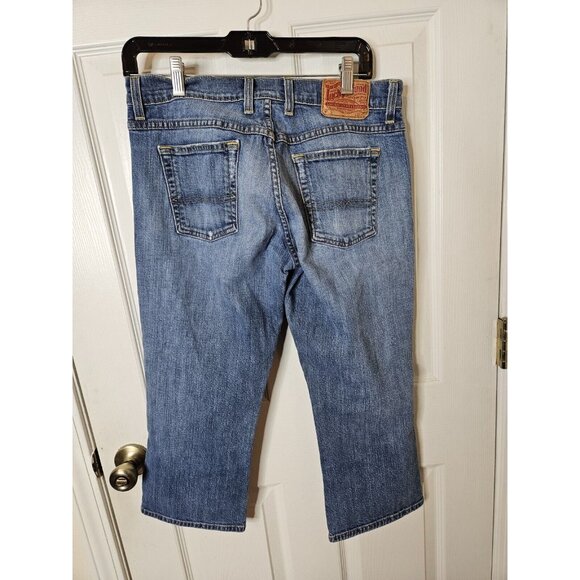 Lucky Brand Vtg Women's Mid Rise Crop Jeans Size 8/29 Blue USA Button Fly - Picture 6 of 10